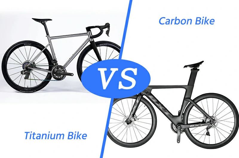 Titânio vs Bicicleta de Carbono