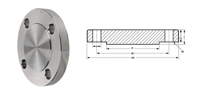 Titanium Blind Flange size