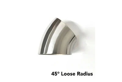 45° loose radius elbow 45° loose radius elbow