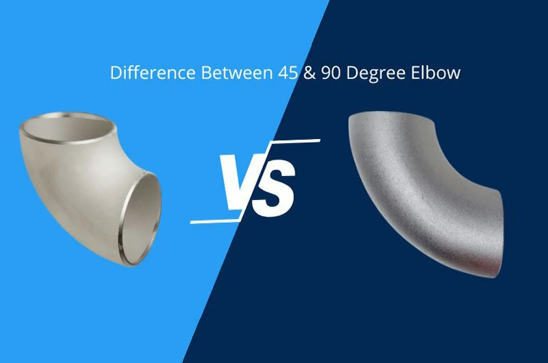 the difference between 45° and 90° elbows