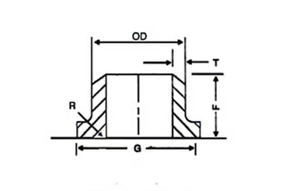 MSS Type A Stub End MSS Type A Stub End