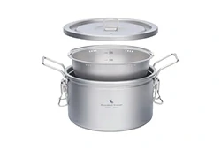 Titanium camping cookware Titanium camping cookware