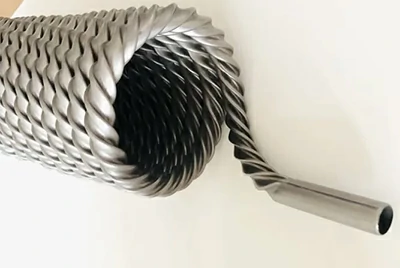 Titanium Helical Grooved Tubes Titanium Helical Grooved Tubes