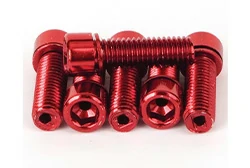 Red Titanium Bolts