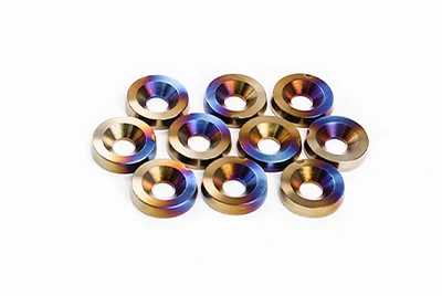 Titanium fender washers