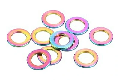 Grade 2 titanium flat washers