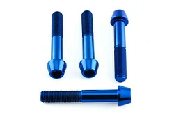 Blue Titanium Bolts