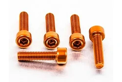 Orange Titanium Bolts