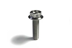 M5 Flanged 6 Point Drilled Hex Titanium Bolt M5 Flanged 6 Point Drilled Hex Titanium Bolt