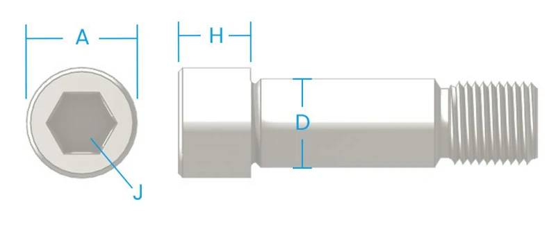 Popular Sizes of Titanium Shoulder Bolts