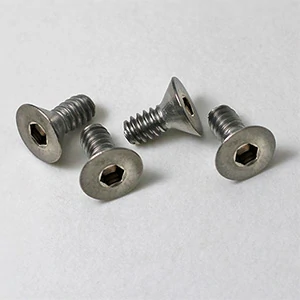Titanium flat head screws