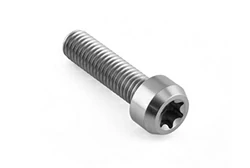 Titanium cylindrical head Torx drive bolt M8×1.25×45 mm