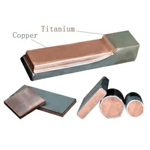 Titanium clad copper Titanium clad copper