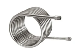 Titanium tubing coil