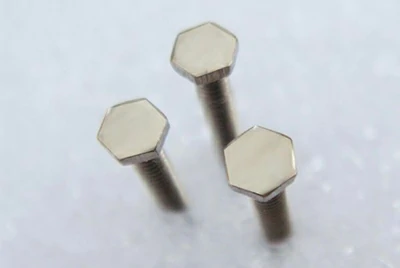 Titanium screws for eyeglass frames
