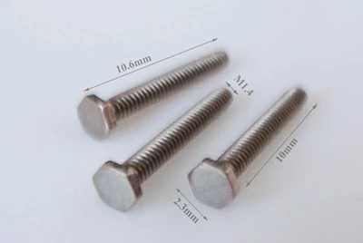 Titanium screws for eyeglass frames