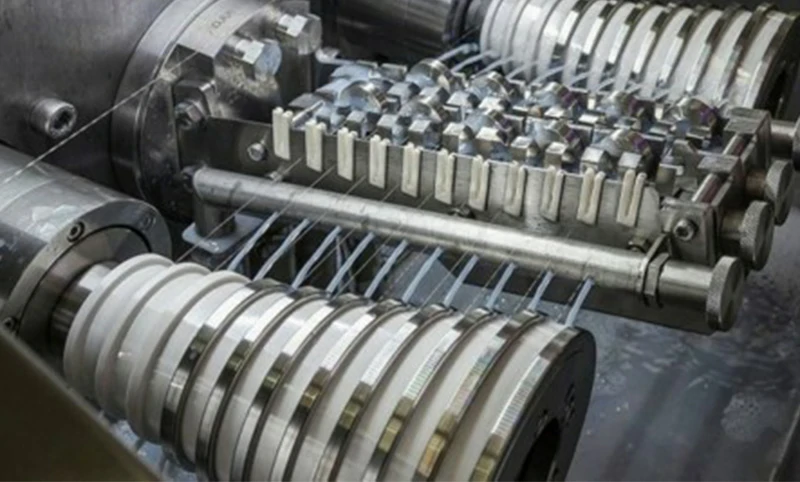 Platinized titanium anode wire processing line