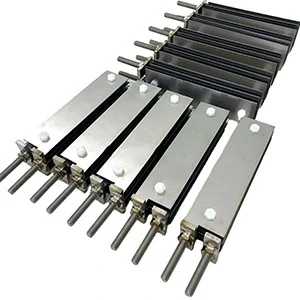 Custom titanium anode assemblies