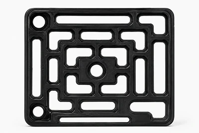 Titanium plate ozone electrode