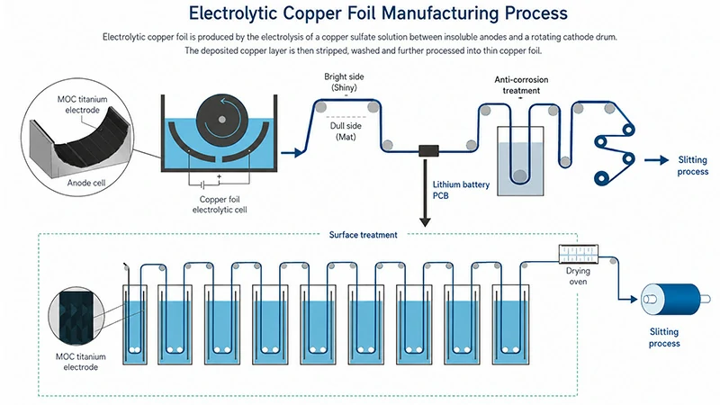 Application cases of titanium anodes for electrolytic copper foil