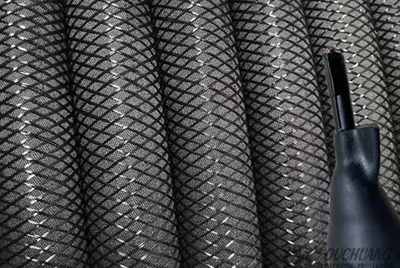 Pre-cabled piggyback MMO flexible anode