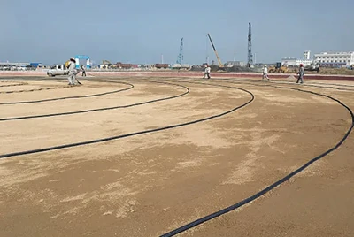 On-site installation of flexible anodes