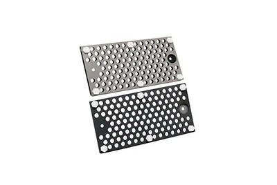 Ir-Ta coated perforated titanium anode plates