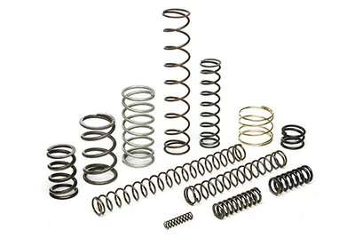 Custom Ti-6Al-4V titanium compression springs in multiple coil sizes