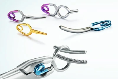 Titanium alloy intracranial aneurysm clip