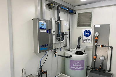 Drinking water and secondary water supply disinfection