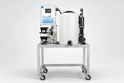 On-site hypochlorous acid generation