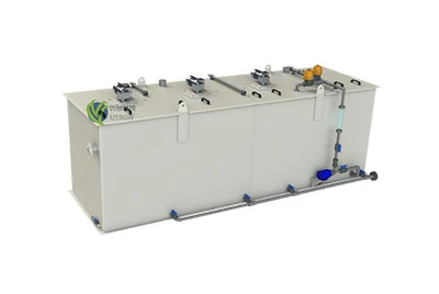 Plate-type electrochemical reactor tank