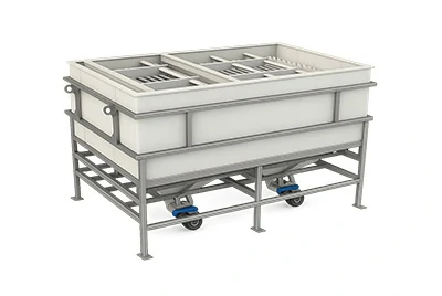 Industrial electrochemical reactor tank