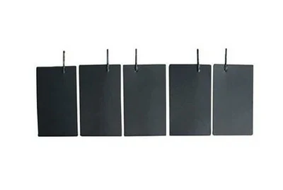Coated titanium plate electrodes with terminals