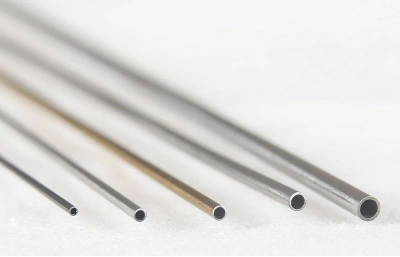 Small-diameter Nitinol tubes in assorted sizes
