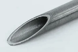 internally grooved titanium evaporator tube end