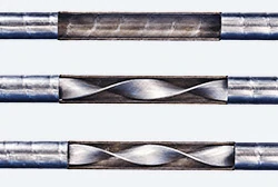 titanium condenser tube with spiral fins