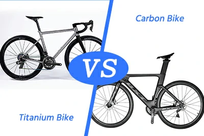 Titânio vs Bicicleta de Carbono