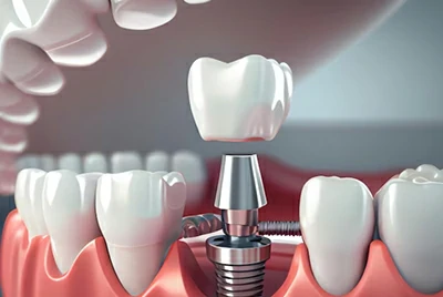 Guia de implantes dentários de titânio